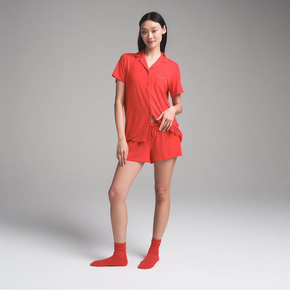 SKIMS Red Sleepwear Set